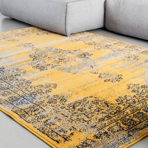 Vintage Vloerkleed Bloom - Okergeel - EVA Interior - 185 x 270 cm - vtwonen shop