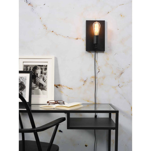 it's about RoMi wandlamp Madrid - zwart - 15x10x25cm - vtwonen shop