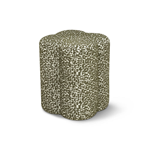 Sia Home - Zitzak LUCKY - stof met textuur en patroon kaki 36cm