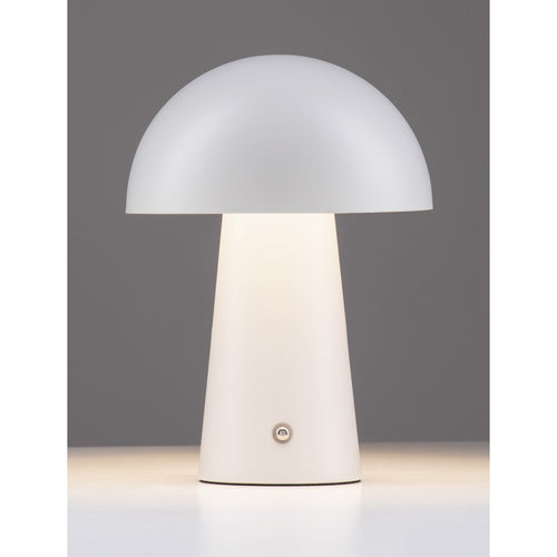 Nova Luce ANDE Geïntegreerde LED-tafellamp, mat wit, aanraakgevoelig, dimbaar, 2W 129lm 3000K, USB-aansluiting