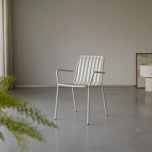 Tikamoon Metalen fauteuil in crèmekleur - Beige