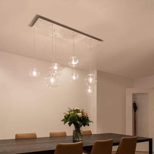 Atmooz hanglamp Merida - wit - 115 x 30 x H 120 cm - G4