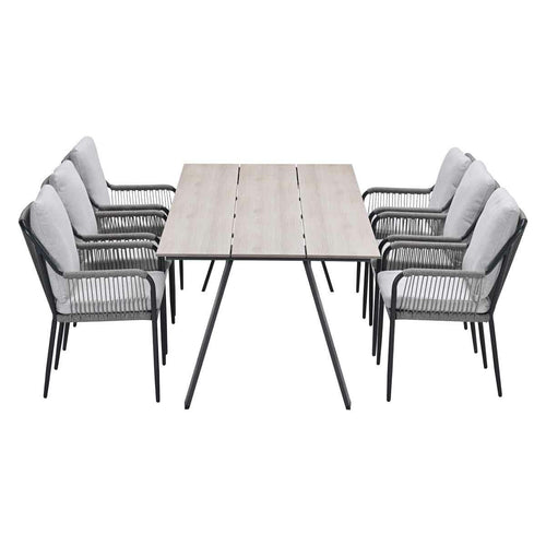 Garden Impressions tuinset Stevie - Braga - taupe - 220x100 cm - 7-delig