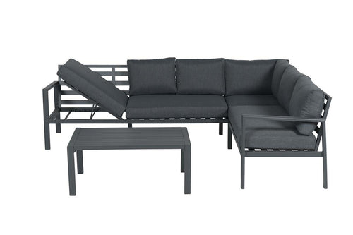 Lexington loungeset - 4-delig - rechts - carbon black - reflex black - vtwonen shop