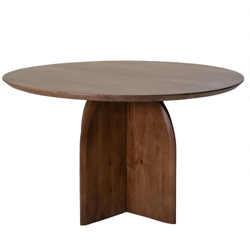 Giga Meubel Eettafel Danae - Rond - Acaciahout - 130cm - vtwonen shop