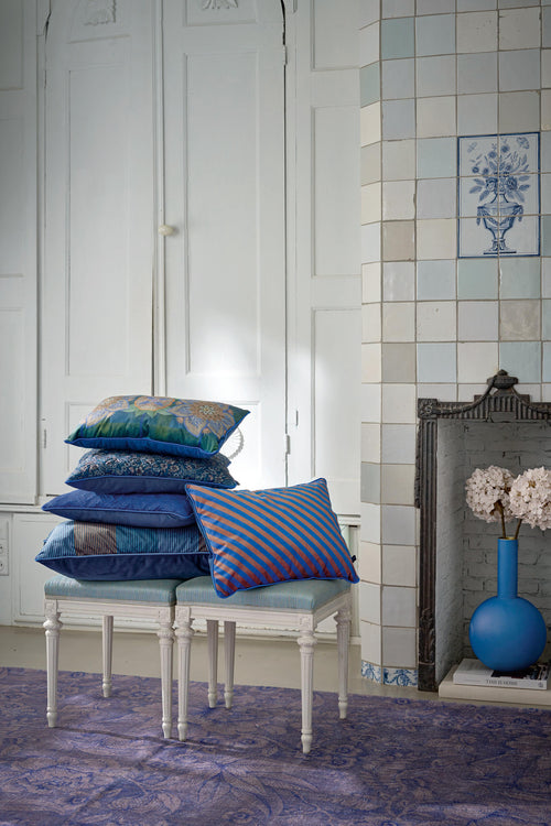 Pip Studio Sierkussen Quilted Daisy - Blauw - 50x50cm - vtwonen shop