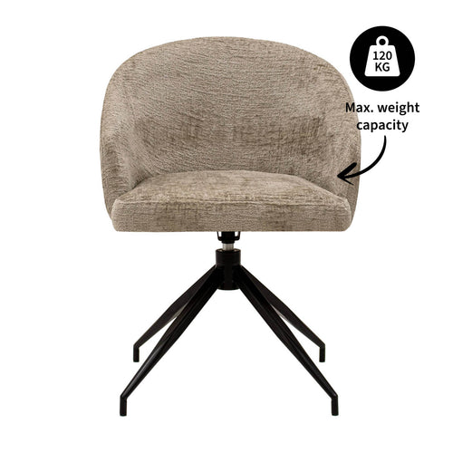 Kick draaistoel Merle - Beige - vtwonen shop