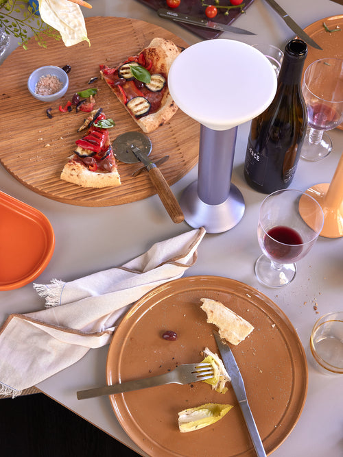 Hübsch dinerbord Amare - steenpoeder - ø28xh2cm - vtwonen shop