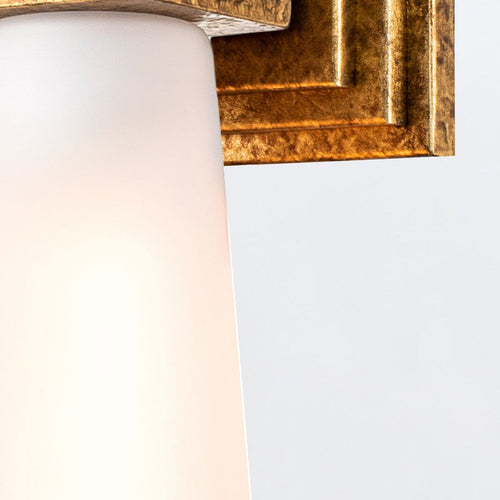Kerzen-Wandleuchte Modern Distressed Gold 1x E27