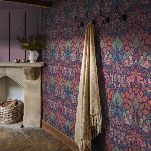 William Morris at Home Vliesbehang - Dove & Rose Carnival - 1000x52