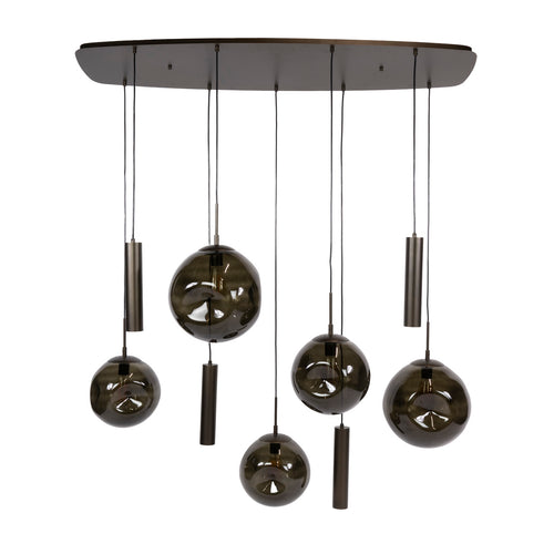 Giga Living Hanglamp Stellar Pendel - Bruin Metaal - 135x60x150cm