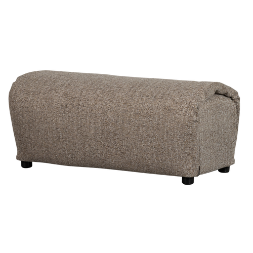 WOOOD hocker Baggy - Geweven Stof - Bruin Melange - 45x91x51