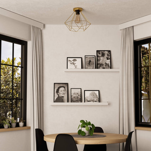 EGLO plafondlamp Tarbes - e27 - ø 32,5 cm - goud - vtwonen shop