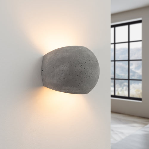 Sollux Lighting Wandlamp GLOBE beton - 18x14x14cm