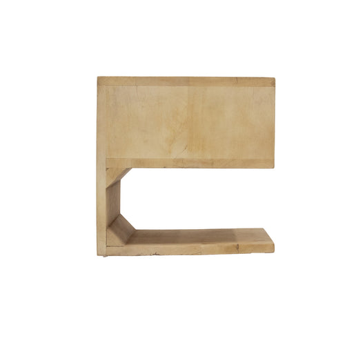 Giga Meubel Zwevend Nachtkastje Malma - Naturel - Mangohout - 45x30x30cm - vtwonen shop