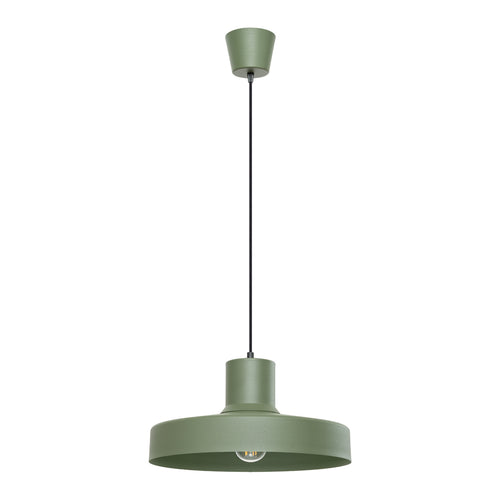 Sollux Lighting Hanglamp BILO olijfgroen - 35x35x120cm