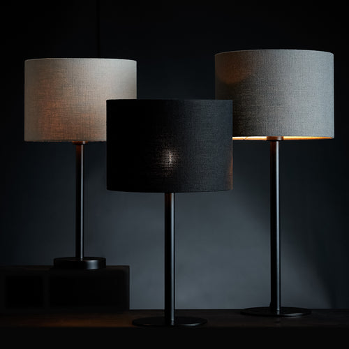 Light & Living lampenkap LIVIGNO - Ø25x18cm - zwart - vtwonen shop