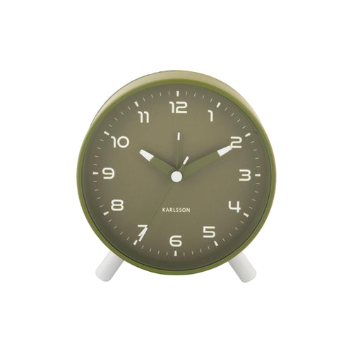 Karlsson wekker Orgullo - groen - 11x11x12cm