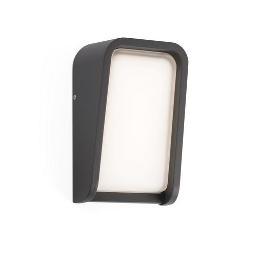 Faro MASK - Geïntegreerde LED Flush Wandlamp Buiten Wandlamp Grijs, 3000K, IP65