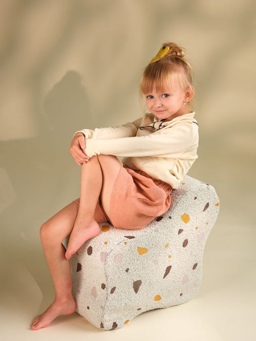 Wigiwama Terrazzo Cloud Poef - Multi_Color - vtwonen shop