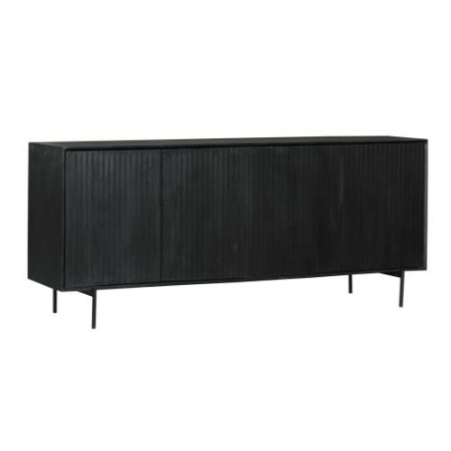 StarFurn Dressoir Madison - Zwart Hout - 210x45x85cm