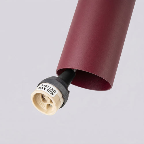 Sollux Lighting Hanglamp LAGOS 3L bordeaux - 45x6x90cm