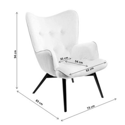 Kare Design Fauteuil Vicky creme - vtwonen shop