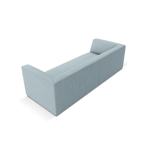 Cosmopolitan Design - Bank Siena 3-zits, ribfluwelen lichtblauw - 92x232x69cm