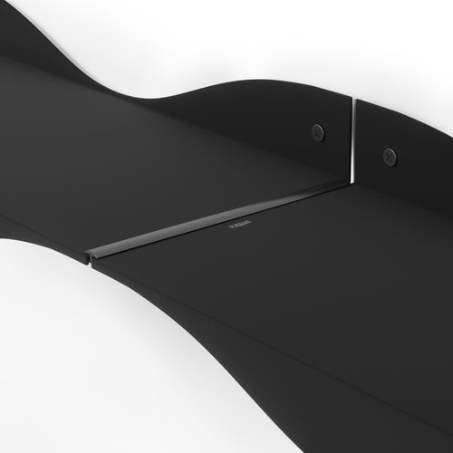 Umbra wandplanken, set van 2, Surf - 30 x 46 x 8 cm - Zwart