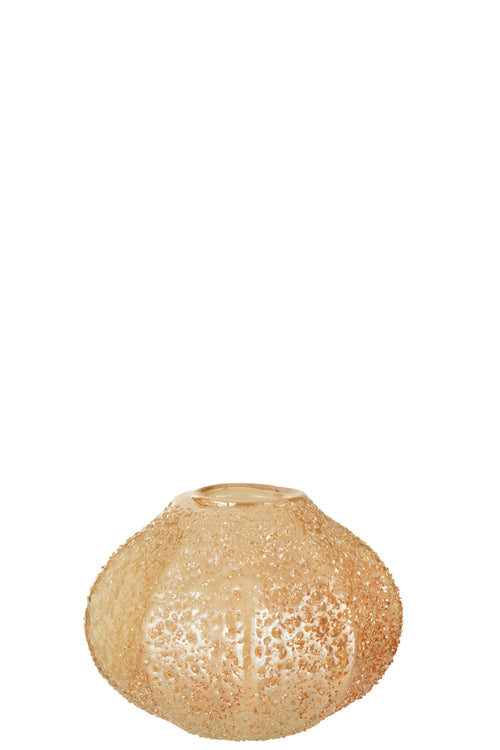 J-Line vaas - glas - lichtoranje - small - Ø 18 cm - vtwonen shop