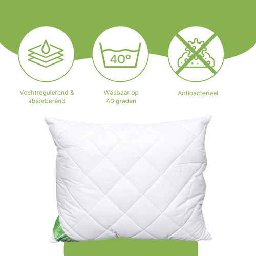 Ten Cate hoofdkussen - bamboe - 60x70 - vtwonen shop