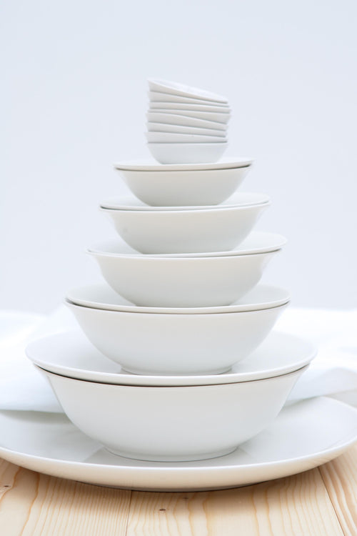 vtwonen - Pasta kommen - Wit - 20 cm - Set van 6