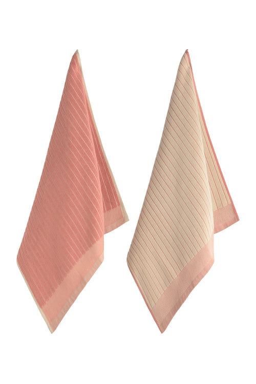 Calma House Keukenhanddoeken (set van 2 stuks) Lisboa - Roze - 50x50