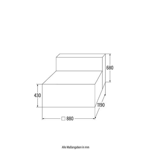 Home Deluxe Modulaire Bank VERONA Antraciet Middenbank - vtwonen shop