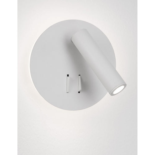 Merano Burlington Leeslamp Sandy Wit Aluminium Geschakeld LED Cree 9W 780Lm 3000K