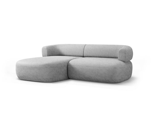Micadoni linker hoekbank Jenny 5-zits, chenille geld - 145x200x73cm