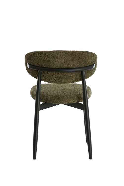 Light & Living eetkamerstoel ENIOLA - 54x52x76cm - groen - Set van 2