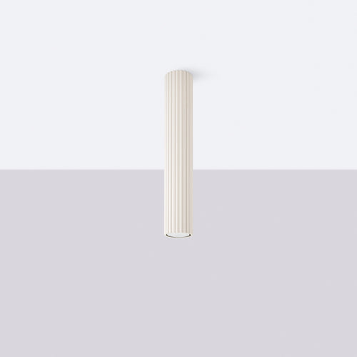 Sollux Lighting Plafondlamp KARBON 40 beige - 6,5x6,5x40cm