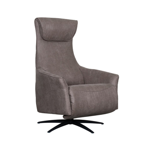 LABEL51 Fauteuil Lund Elektrisch - Taupe Stof - Draaibaar - vtwonen shop