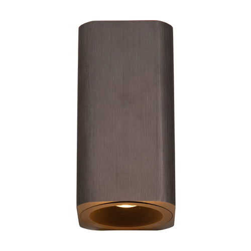 Atmooz wandlamp Solito downlight - geborsteld brons - Ø 6,5 x H 20 cm - geïntegreerde led
