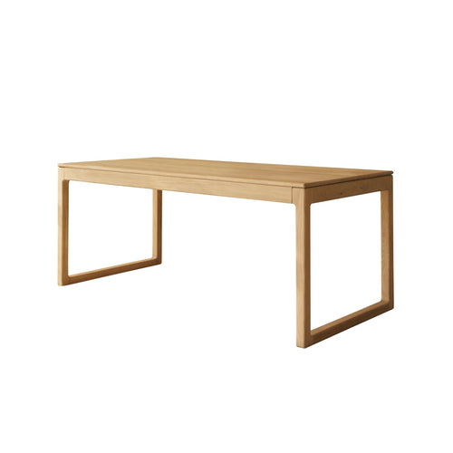 Tikamoon Uitschuifbare tafel van massief eikenhout 6-12 personen. - Naturel