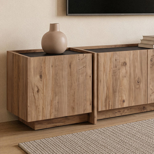 Calicosy - TV-meubel ARVEN - beige 180x90x75 cm