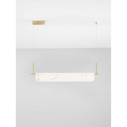 Nova Luce AIDER Hanglamp voor aan het plafond, messing goudkleurig, Triac dimbaar, LED, 35W, 2219lm, 3000K