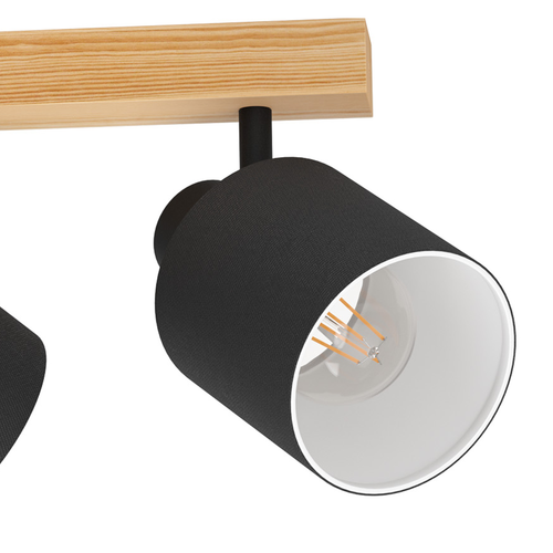 EGLO spot Batallas - e27 - 48 cm - bruin/zwart/wit