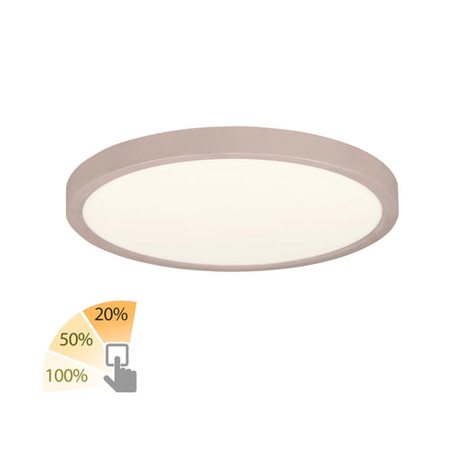 Highlight plafondlamp Piatto - 1 lichts - 30.5  x 2.5   cm - beige