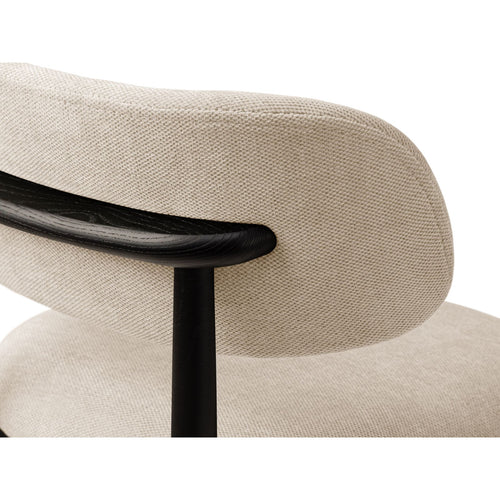 Set van 2 stoelen Evan chenille beige - 51x49.5x77cm