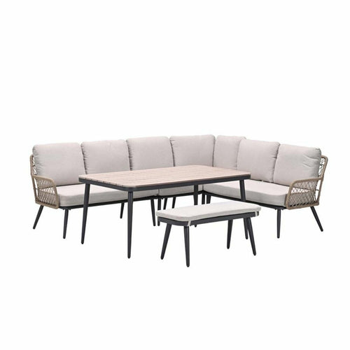 Garden Impressions lounge dining set R Kalibo desert sand - 6-delig