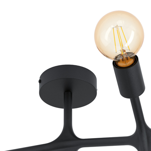 EGLO plafondlamp Bocadella 1 - e27 - ø 64 cm - zwart - vtwonen shop