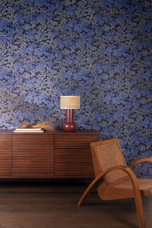 Masureel behang bloemen paars - 53 cm x 10.05 m - 630671 - vtwonen shop