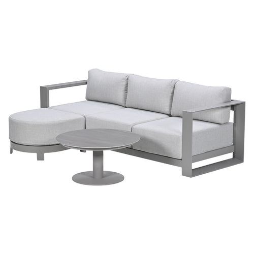 Garden Impressions Loungeset Malakka 3-delig chaise longue - taupe